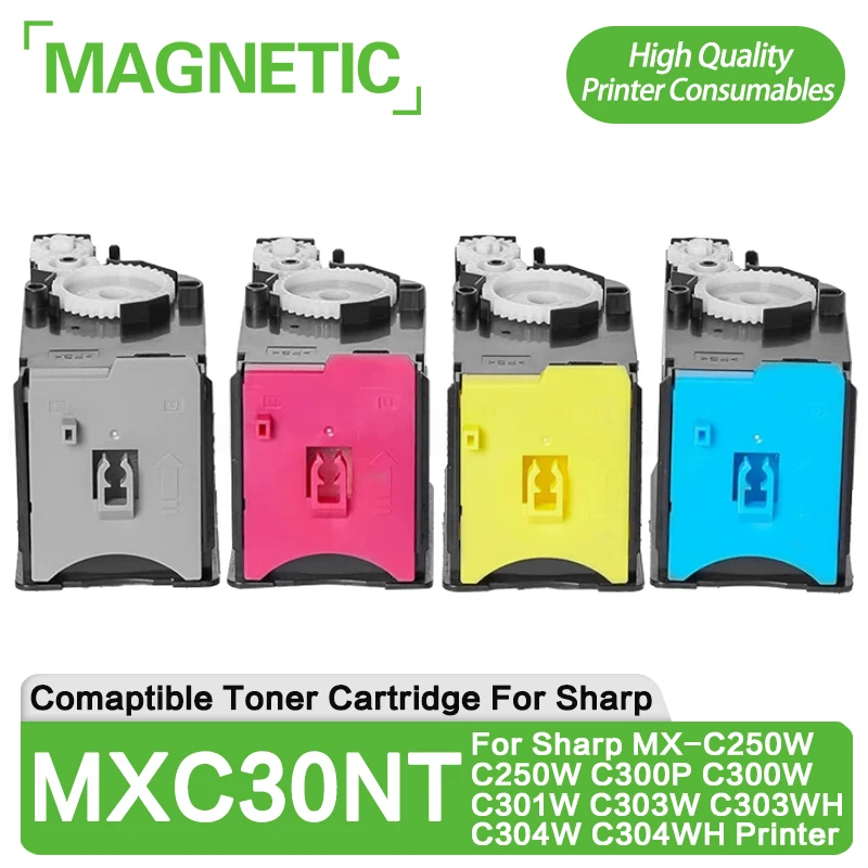 

1 шт. MXC30NT совместимый тонер-картридж для принтера Sharp MX-C250W C250W C300P C300W C301W C303W C303WH C304W C304WH