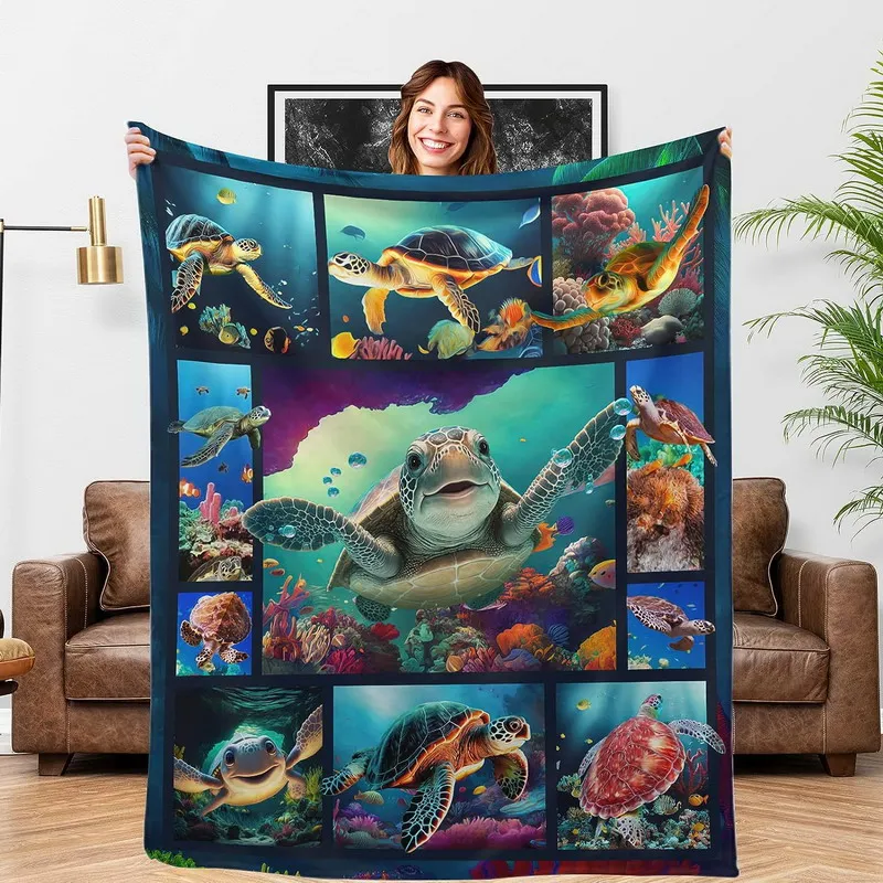 wzomt-sea-turtle-blanket-realistic-ocean-theme-throw-soft-cozy-lightweight-blanket-for-sea-turtle-lovers-perfect-birthday-christ