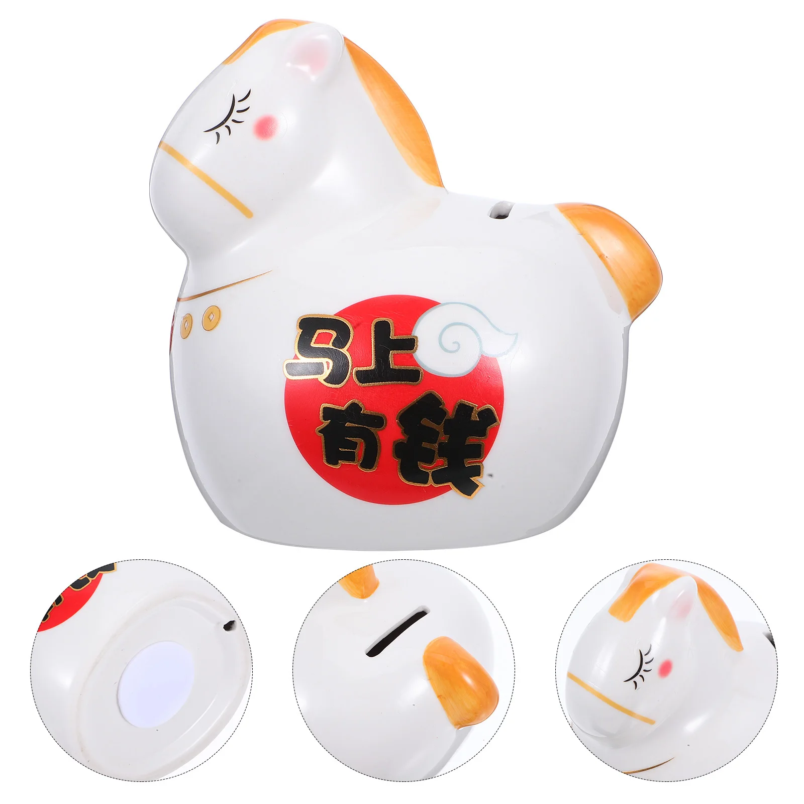 

Piggy Bank for Ceramic Coin Decors Horse Sculptures and Statues Home Animal Banks