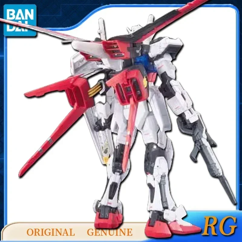 Oryginalny model Gundam Bandai RG 1:144 AILE STRIKE GUNDAM, figurki akcji, zabawki dla dzieci, na prezenty świąteczne - dostępny od ręki.