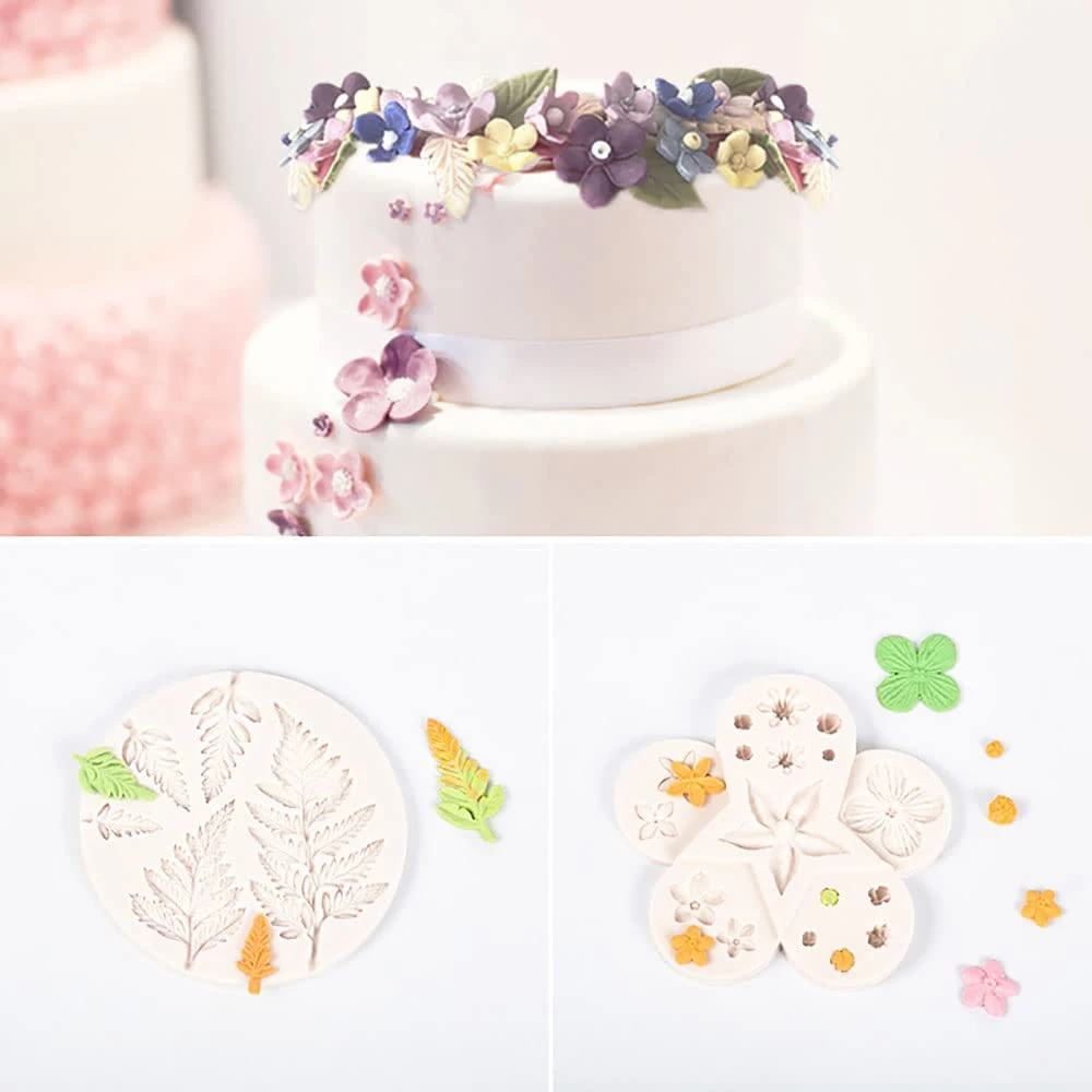 Small Leaf Fondant Mold Cake Decoration Silicone Flower Mould DIY Chocolate Candy Cupcake Dessert Baking Kitchen Pastry Tools