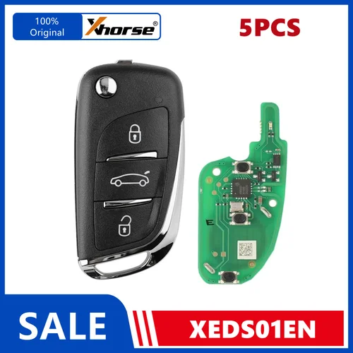 Xhorse VVDI2 XEDS01EN DS llave inalámbrica súper remota Universal dentro XT27 XT27A66 VVDI Super Chip para herramienta de llave VVDI 5 unids/lote