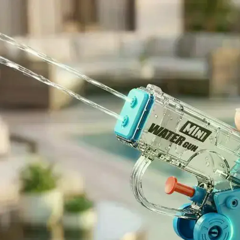 Mini Shooting Water Gun Spinning Foldable Summer Toy for Kids Outdoor Pool Beach and Garden Play