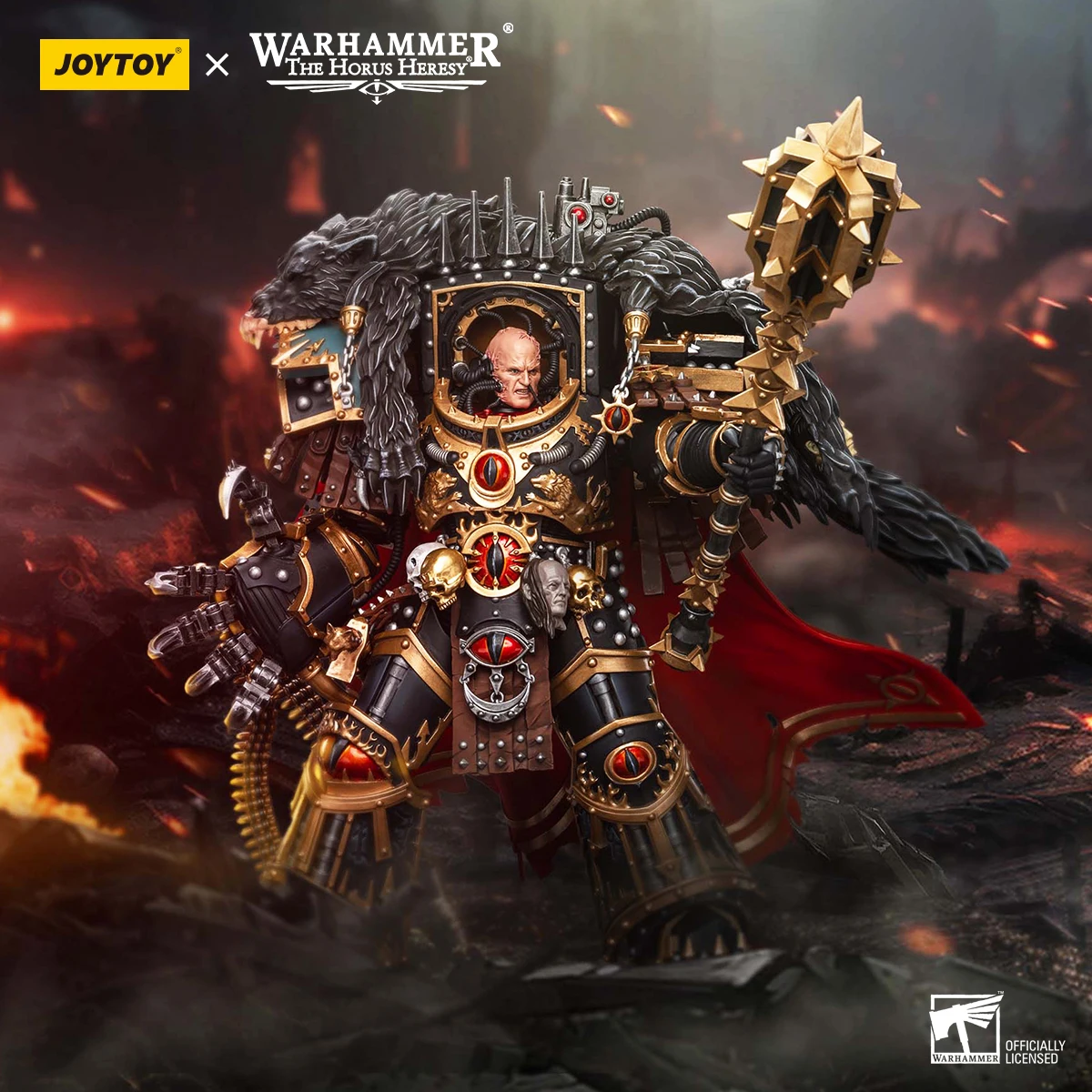 JOYTOY Warhammer The Horus Heresy 1/18 Scale Sons of Horus Warmaster Horus Primarch of the XVIth Legion Action Figure Model Toys