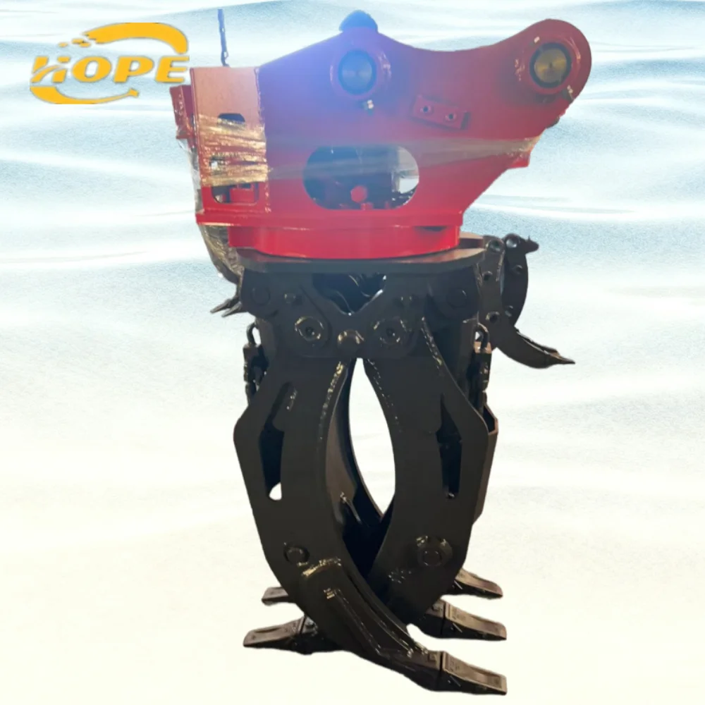 Forestry Hydraulic Log Grapple Attachment for Excavators with High Gripping Strength and Durable Performance