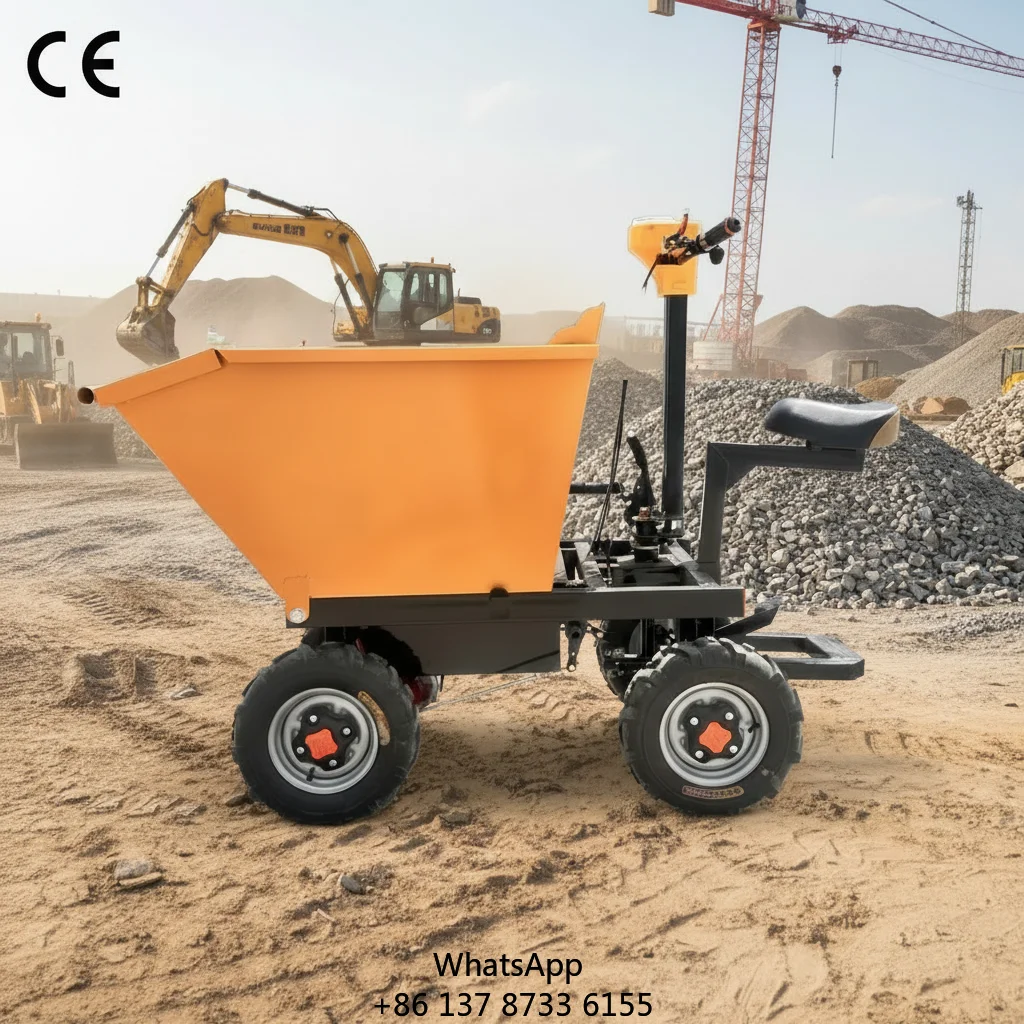 

New Electric Trolley Sand Dump Truck With 1 Year Motor Warranty For Construction Sites