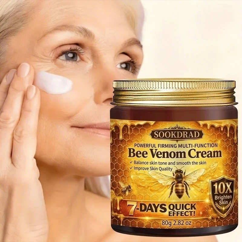 

Bee Venom Cream with Extract,7-Day Effect,10x Brighten,Face Neck Body,80g/2.82oz,All Skin Daily Use