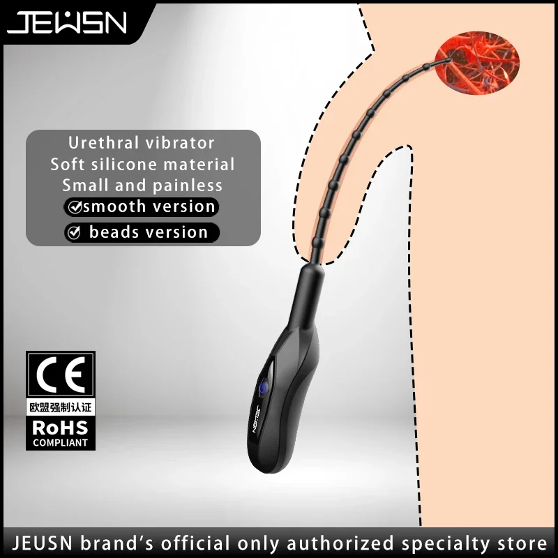 

Male sex Urethral Vibrator Soft Silicone Urethral Dilator Set Catheter Penis Plug Sounding Horse Eye Stimulation for Probe Man