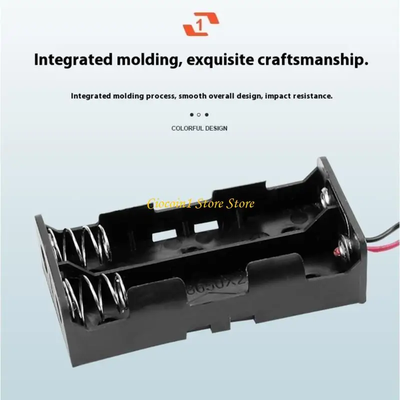 A3PC Universal 18650 Battery Holder & Charging Station Base With Thick Gauge Wire Supporting 1-4 Cell Configurations