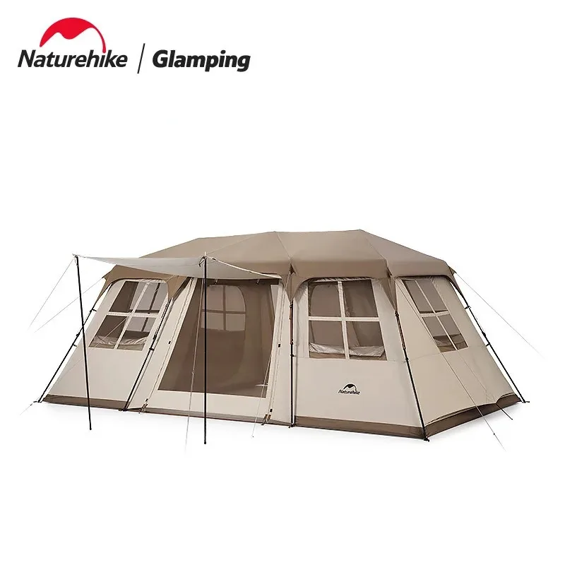 

Naturehike New Village17 Automatic Tent Outdoor Camping Large Space Ridge Tent Double Hall Waterproof Sunscreen Automatic Tent