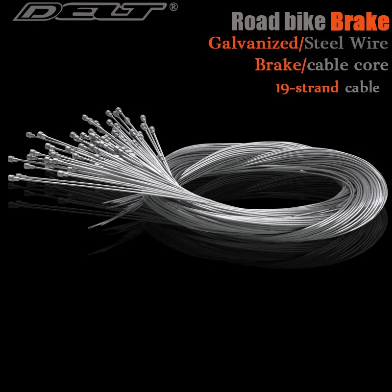 DELT 10 Pcs 900/1800mm Galvanized stee,Bicycle Brake Line,Brake Cable Set Core Inner,Wire Road Cycling Part