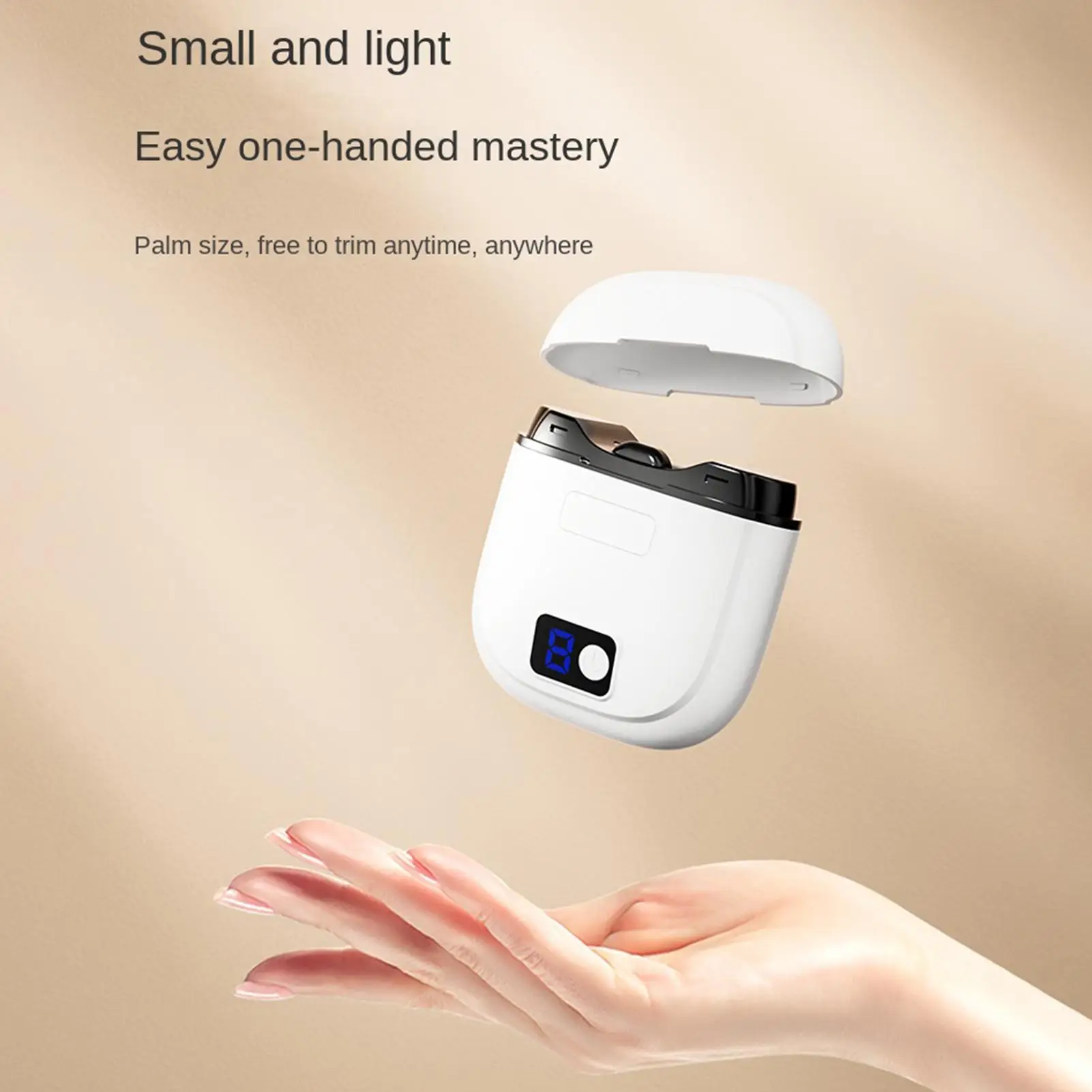 Automatischer Nagelknipser mit LED-Licht, elektrischer Polierer und Maniküre-Schleifer für Babys, Senioren, Finger- und Zehennägel, Maniküre – Detail 14