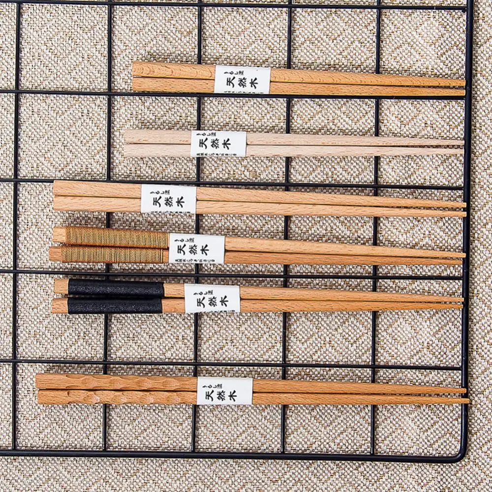 Bamboo Chopsticks Japanese Natural Wood Chopsticks Sushi Food Long Non-slip Chopsticks  Japanese Food Chinese Korean Chopsticks