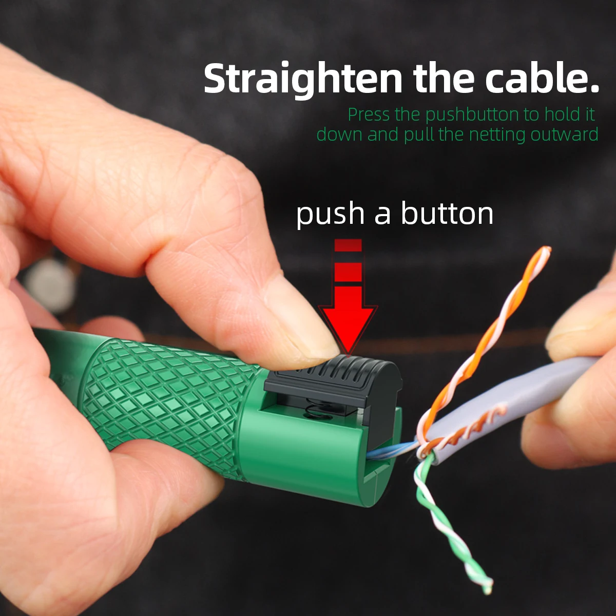 

LAOA Тип ручки Ethernet-кабельный менеджер Компьютерный маршрутизатор Категория 5/6/7/8 Разветвитель сетевого кабеля Стриппер Ручной инструмент