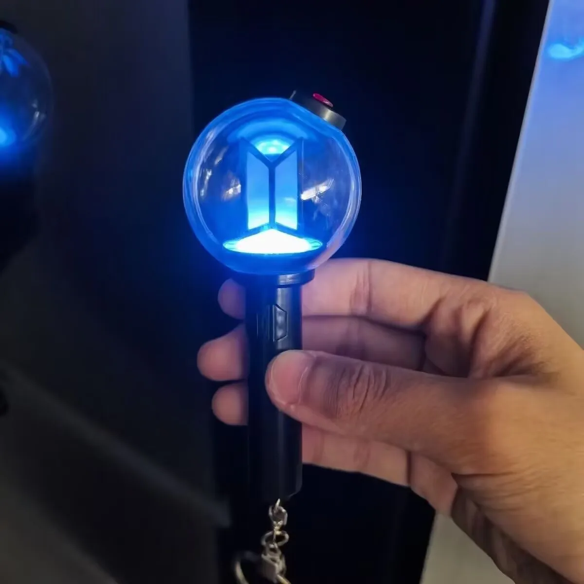 In Stock Mini Kpop Army Ver 4 Lightstick Light Up Glowing Pendant Keychain Keyring For Fans Concert Portable Decoration Gifts