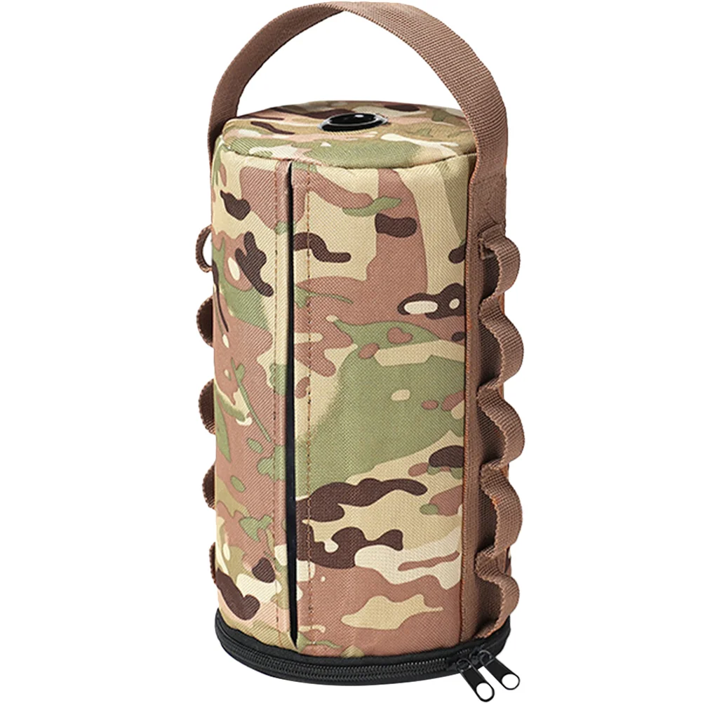 

Outdoor Paper Box Water Dispenser Desktop Holder Tissue Container Bag Storage Polyester Cloth Hiking Office Camouflage