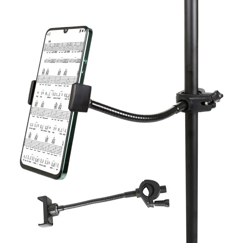 

Phone Holder For Microphone Stand Cell Phone Holder For Microphone Stand Adjustable Mount With Long Gooseneck Arm Flexible For
