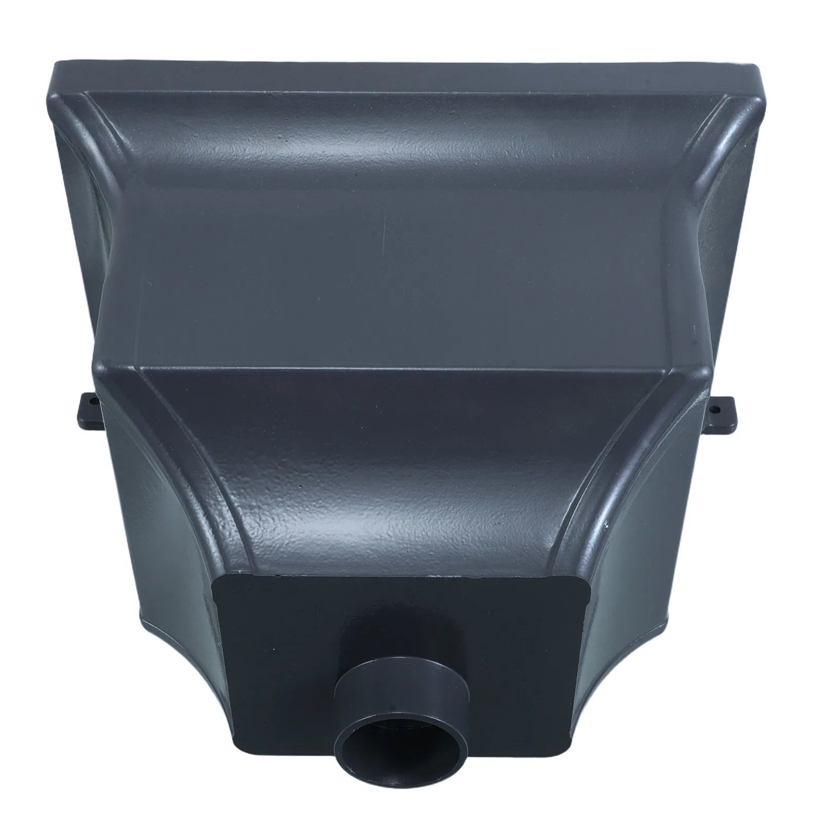 Grey Rainwater Diverter Aluminum Alloy Arc-Shaped Rain Gutter Downspout Collector Rain Barrel Adapter Splash Block Drainage