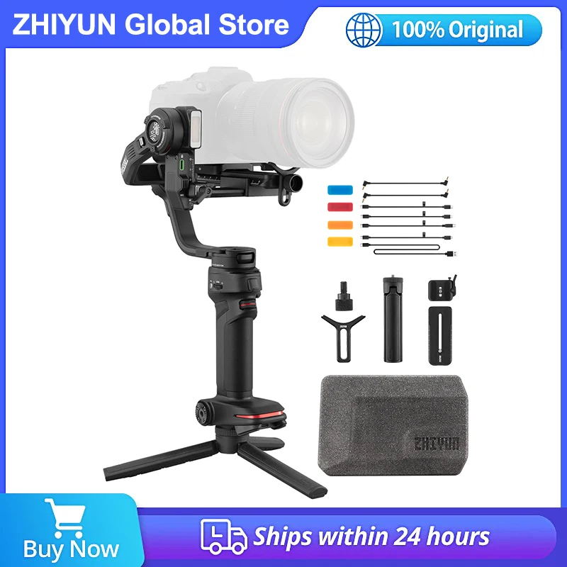 

Zhiyun Weebill 3 3-Axis Handheld Gimbal Staibilzer for DSLR and Mirrorless Cameras Professional Stabilizer Built-in Light & Mic