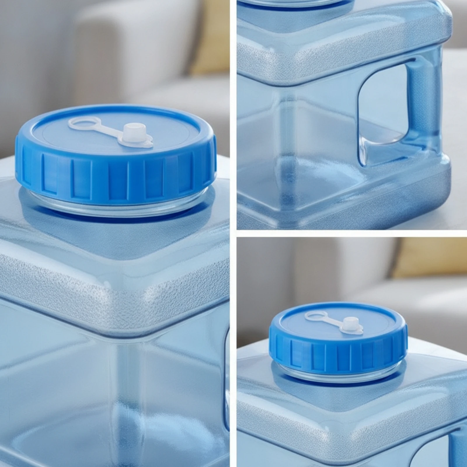 Storage Container with Lid Transparent Square Container with Handle Storage Buckets with Lids Wide-Mouth Containers Compact
