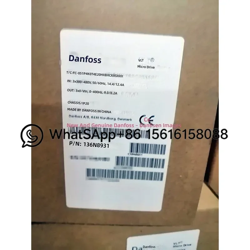 136N8931 Danfoss Inverter FC-051P4K0T4E20HXBXCXXXSXXX New Original 380V VFD Variable Frequency Drive AC Motor Speed