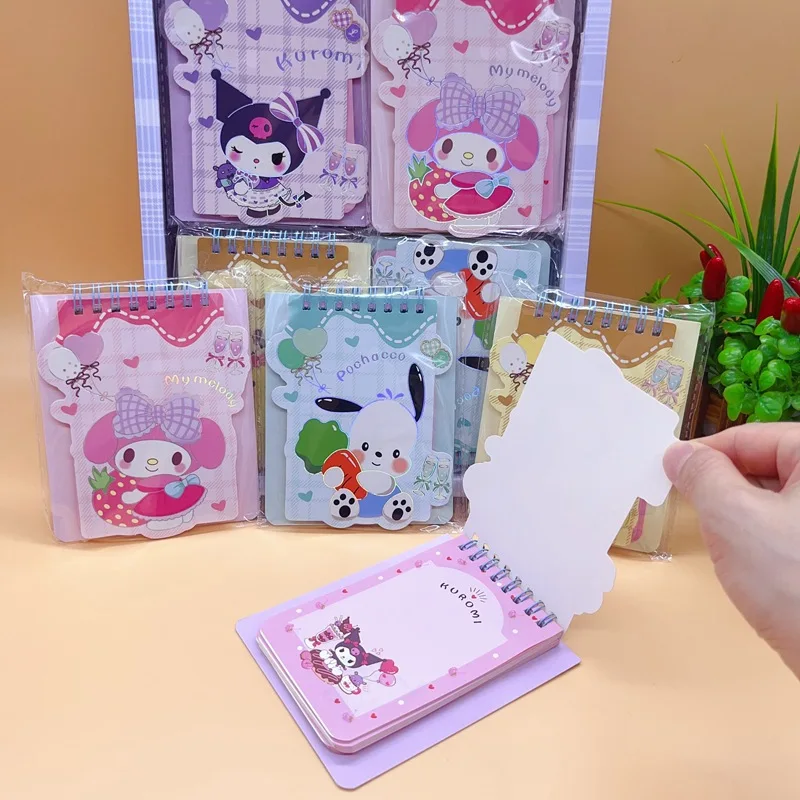 12pcs/lot Sanrio Melody Kuromi Coil Notebook Cinnamoroll Notepad Cute Memo Diary Planner Stationery Gift Office School Supplies