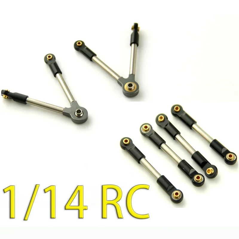 1:14th Scale Meta Simulation Tie Rod for Tamiya RC Truck SCANIA 770S R620 VOLVO BENZ Arocs MAN TGX Car Accessories