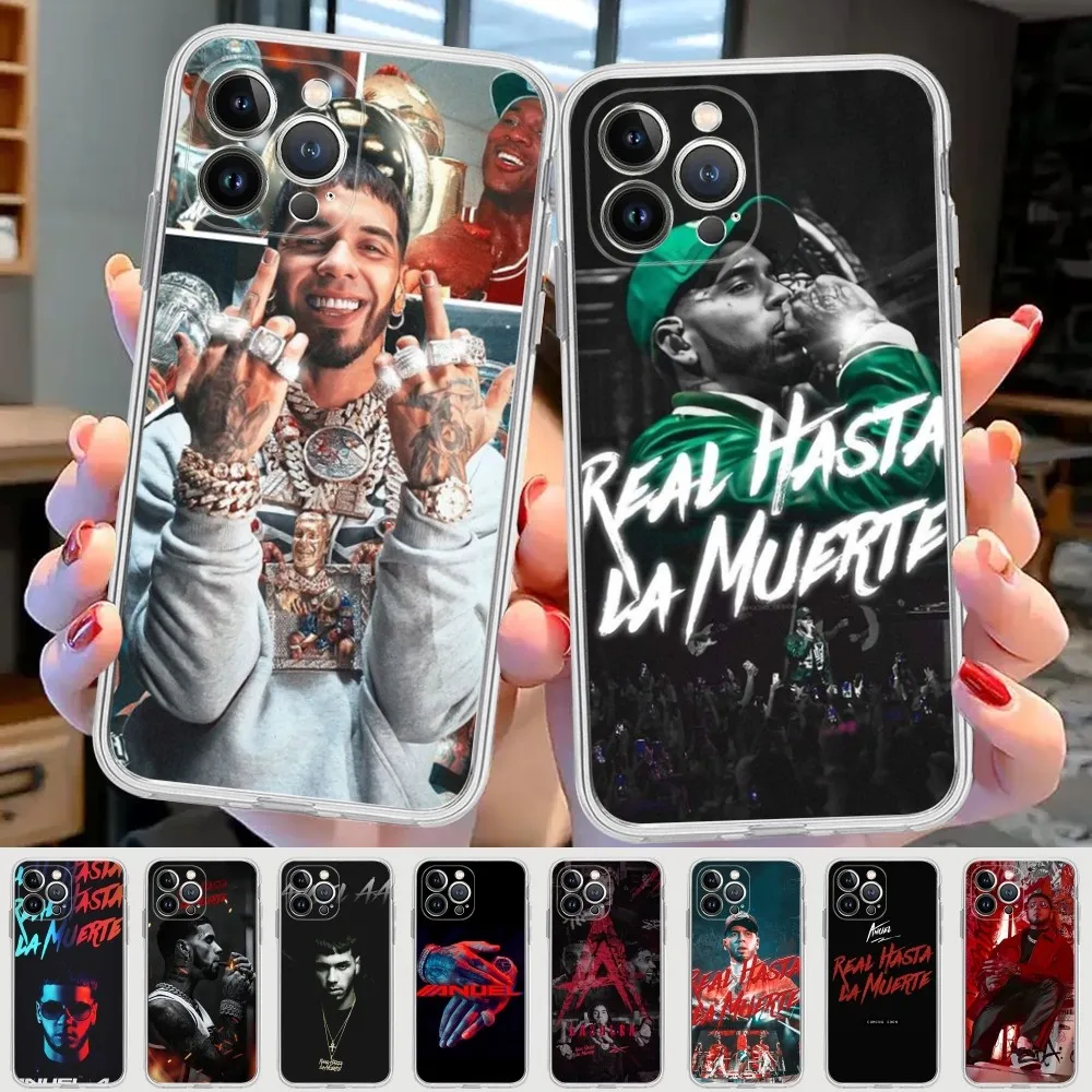 Anuel AA Phone Case For IPhone 15 8 7 6 6S Plus X SE 2020 XR XS 14 11 12 13 Mini Pro Max Mobile Case