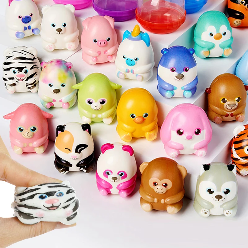 6PCS Kawaii Animal Squishy Stress Relief Soft Toys for Kids Birthday Party Favors Guest Gifts Classroom Rewards Goodies Filler