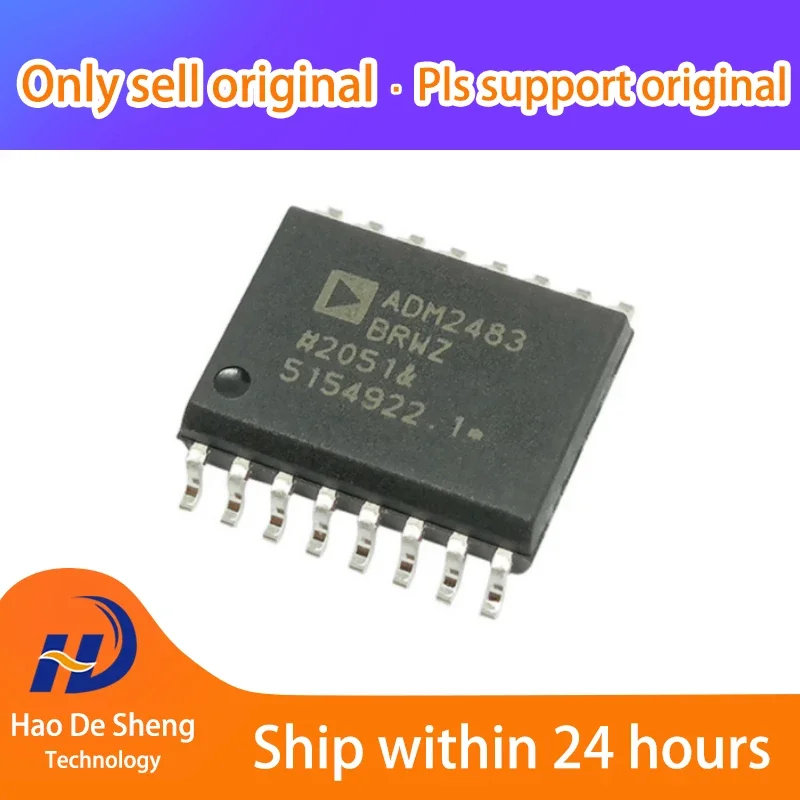 

10PCS/LOT ADM2483BRWZ ADM2483BRW ADM2483 SOIC-16 New Original In Stock