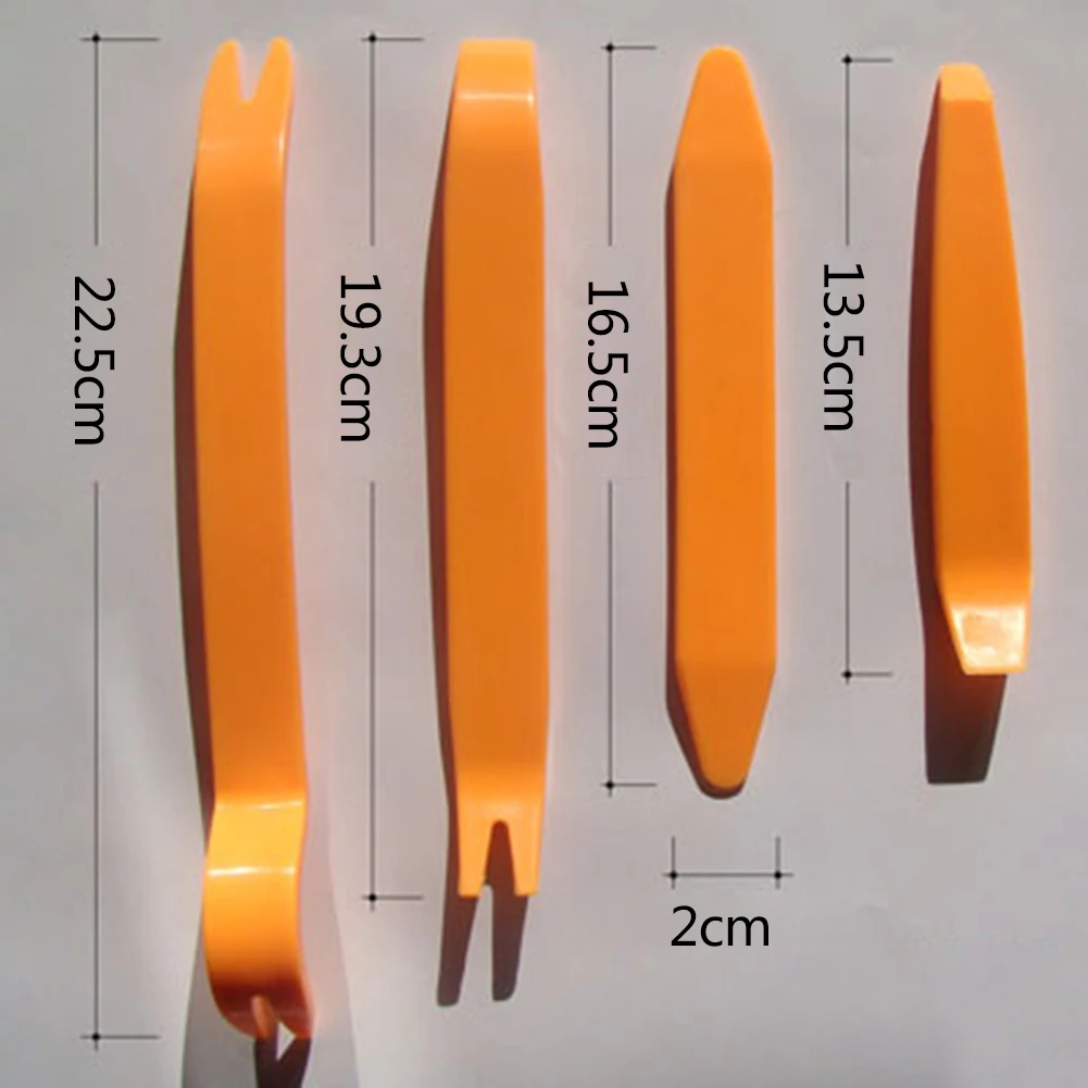 4Pcs Car Audio Disassembly Tool Plastic Pry Bar Door Panel Disassembly Pry Panel Interior Clip Rocker Crowbar Android 13 Radio