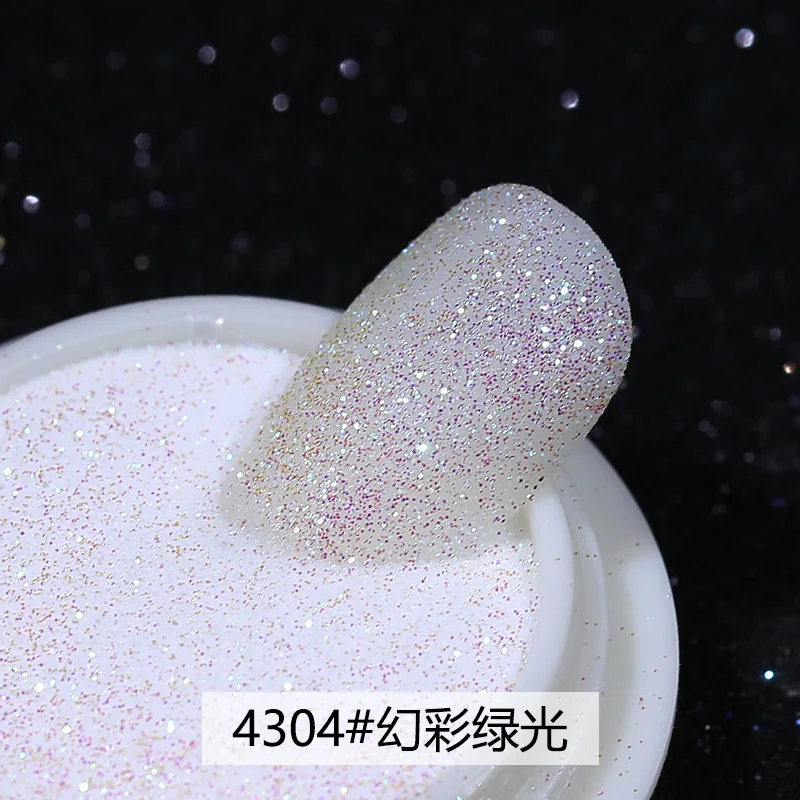 1 box Glänzende Reflektierende Diamant Nagel Glitter Pulver Silber Holographische Micro Bohrer Dazzling Kristall Gel Polnisch Maniküre Pigment Du