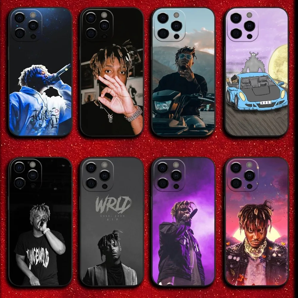 999 J-Juice W-WRLD Phone Case For iPhone 16,15,14,13,12,11,Pro,X,XS,Max,XR,Plus,Mini Soft Black Cover