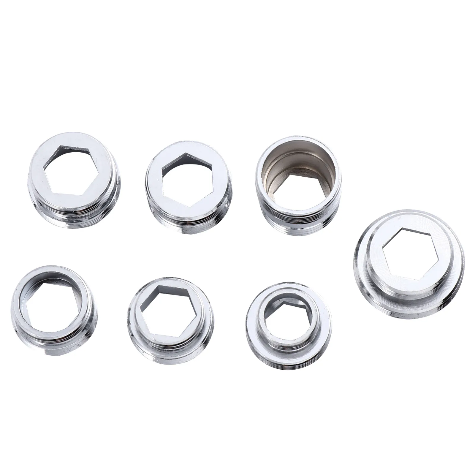 Faucet Adapter Set 7Pcs Stainless Steel Male Female Diverter for Kitchen Sink Water Filter Garden Hose
