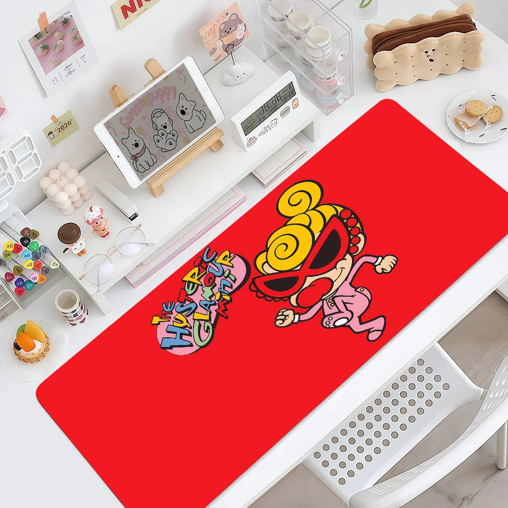 Trend Mouse Pad MousePad Non-slip H-Hysteric Lockedge Logo Office Student Gaming Thickened Large Writing Pad Fashion Cushion