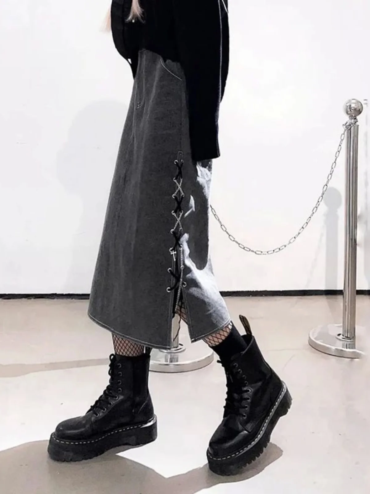 

Джинсовая юбка-карандаш с высокой талией для женщин, повседневная, прямого кроя, летняя, модная, средней длины