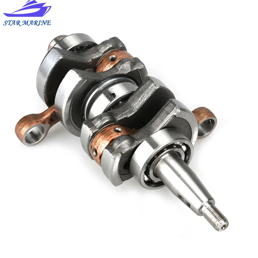 63V-11400 Crankshaft ASSY For Yamaha 9.9HP 15HP 2 Stroke Outboard Engine Parsun 63V-11400-01 63V-11400-00