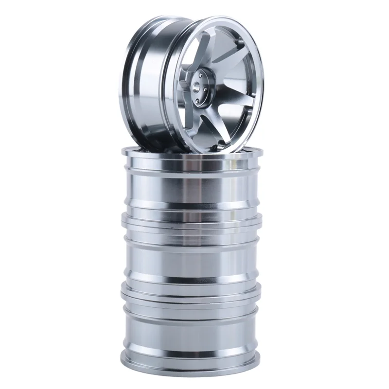 ABZZ-6 Parti di automobili RC a raggi per il NUOVO cerchione per RC 1/10 On-Road 1052 Drift Sakura TE37 + Grigio