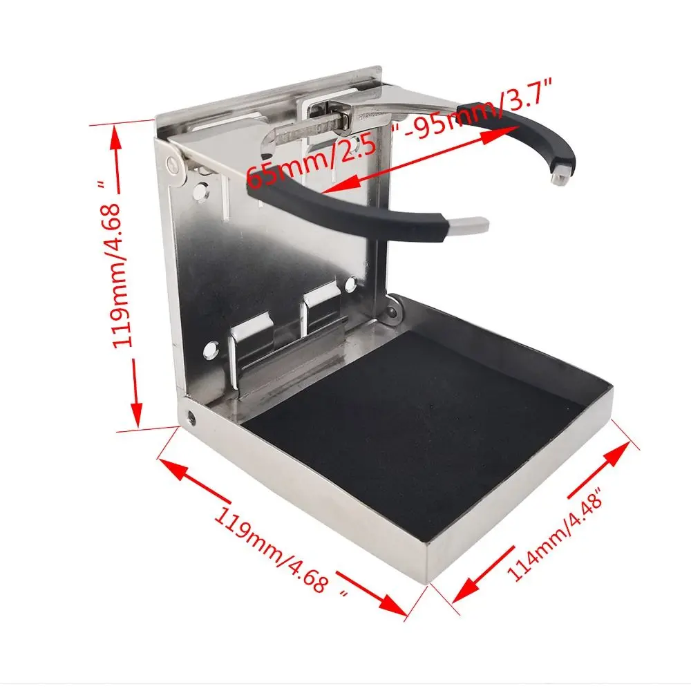 Portavasos plegable ajustable, portabotellas Universal de acero inoxidable resistente a la corrosión, multifuncional, a prueba de herrumbre