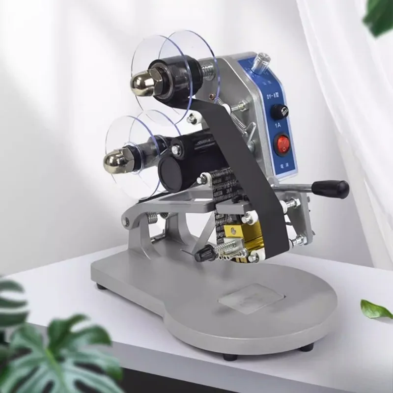 Direct heating manual color ribbon coding machine food batch number labeling machine steel stamp printing machine