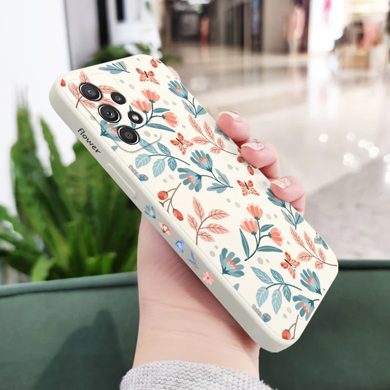 Etui Romantic Garden Case dla Samsung A54 A34 A24 A16 A14 A73 A53 A33 A23 A13 A72 A52 A52S A32 A15 A25 A35 A55 A22 A04S A06 4G 5G