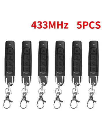 1-50PCS 433MHz Auto Copy Remote Control Electric Garage Door Opener Remote Controller Duplicator Clone Cloning Code Transmitter