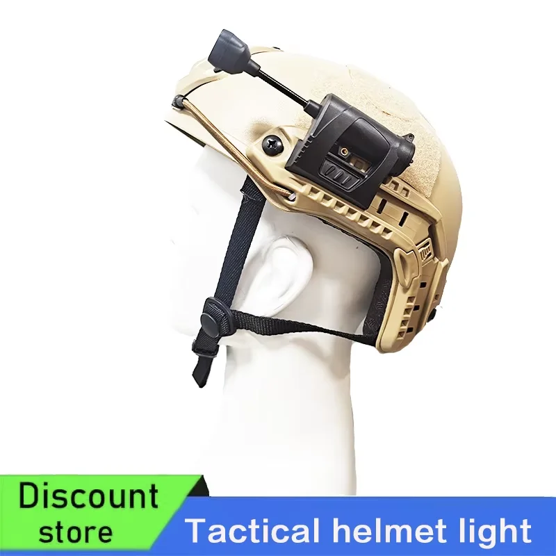 

Tactical Helmet Light, Gun-mounted Flashlight, Night Illumination Torch, 4-level Light Modes, Hunting Air Gun Helmet Flashlight