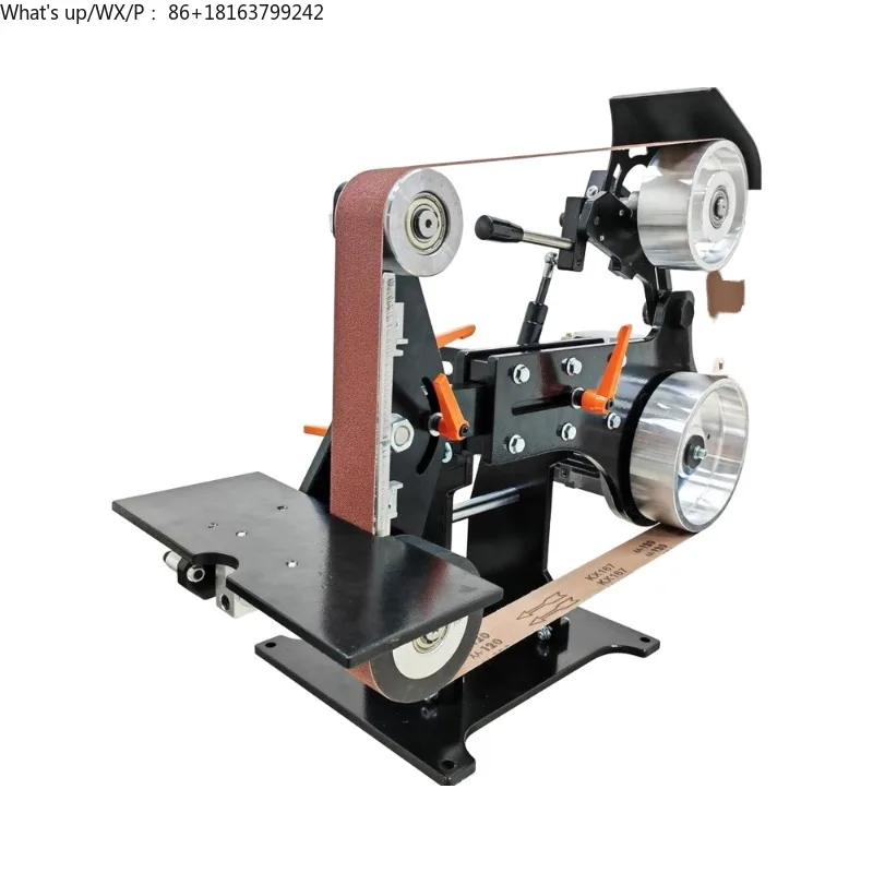 

220V VFD Knife Sharpener with 71x2 Inch Belt Sander Three-Method 2x Grinding Wheels Core Motor for Knife Polishing and Making