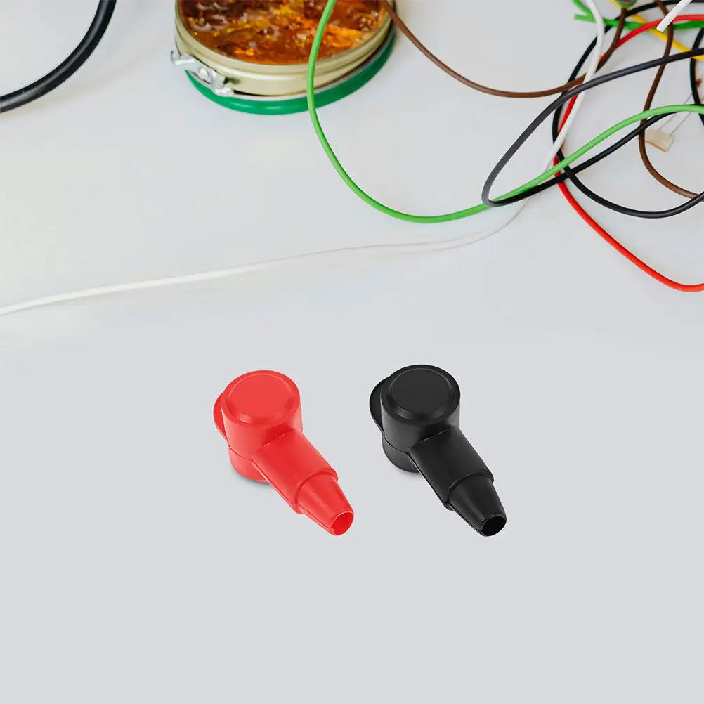 

10Pcs Battery Terminal Insulator Covers Cap Flame Retardant Insulated PVC Rubber Secure Fit for Car Truck Boat Battery