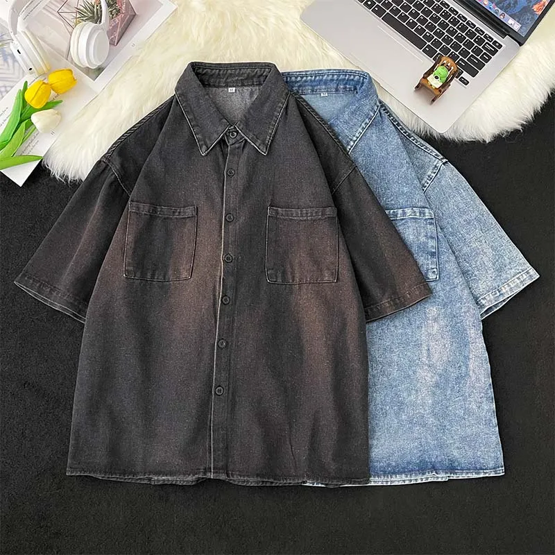 

Летняя тонкая талия ort Sve Denim irt Мужская повседневная модная универсальная хаймецкая спортивная куртка в стиле ретро