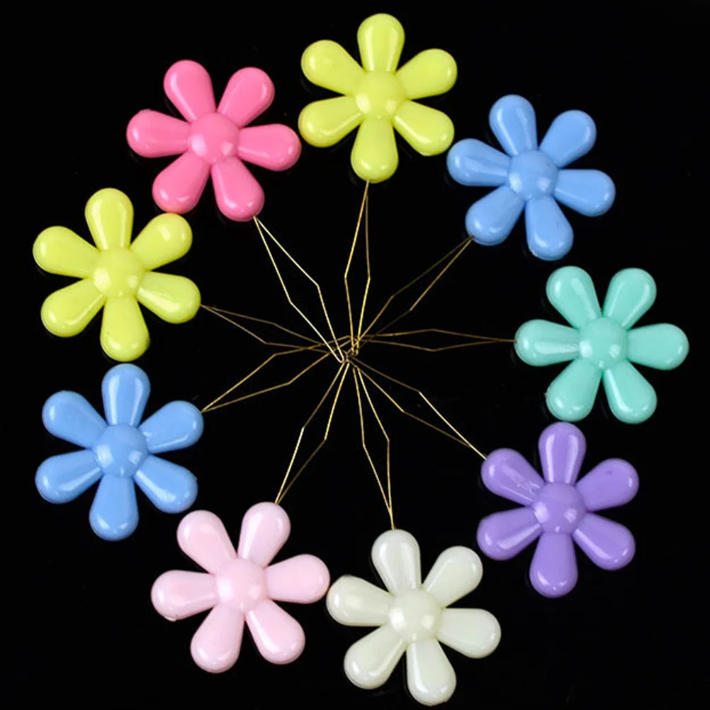 

40Pcs Sewing Needle Threader Tool Plastic Plum Blossom Head Copper Loop Threader for Hand Machine Needles DIY Projects