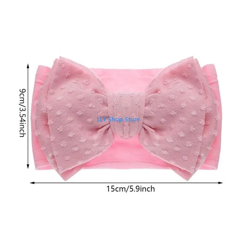 T8UD طفلة كبيرة الأقواس عصائب مطاطا Hairbands إكسسوارات الشعر صور الدعائم