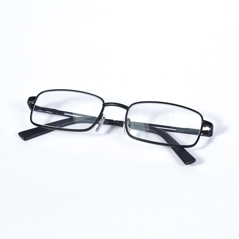 Lesebrille für Männer und Frauen, Legierung, Brillengestell, Federscharnier, Glas, blaues Licht blockierend, leichte Brillen, Qualität + 100 + 12 – Detail 4