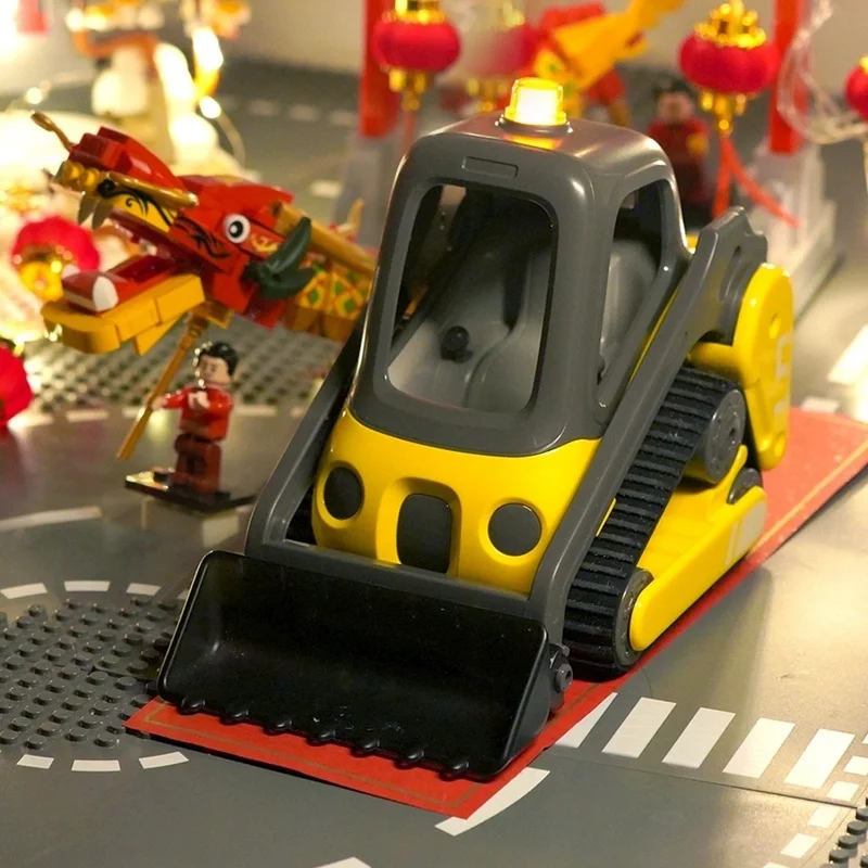 Boneca selvagem mini carro de engenharia de controle remoto escavadeira de esteira de controle remoto brinquedo calmante das crianças presente